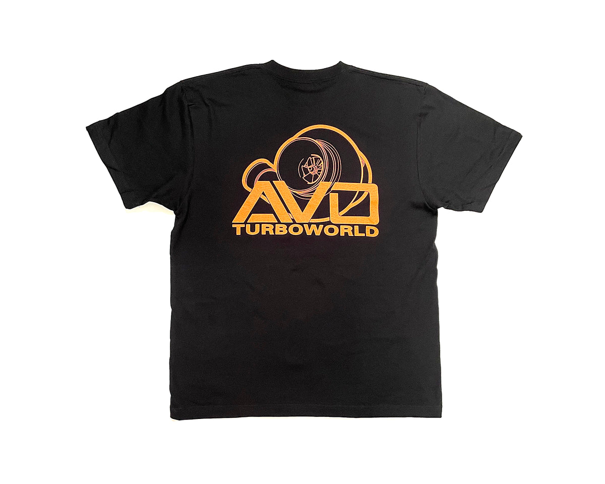 スタッフTシャツ 定番ロゴ 黒/オレンジ – AVO TURBOWORLD JAPAN